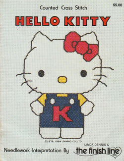 Sanrio Company The Finish Line Hello Kitty cross stitch pattern