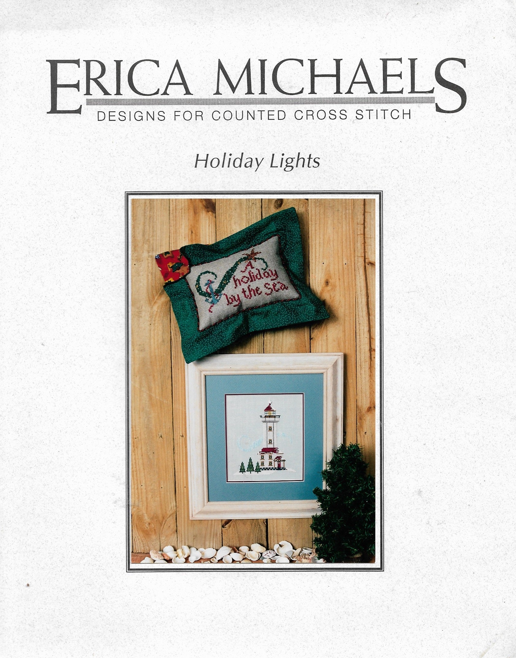 Erica Michaels Holiday Lights lighthouse cross stitch pattern