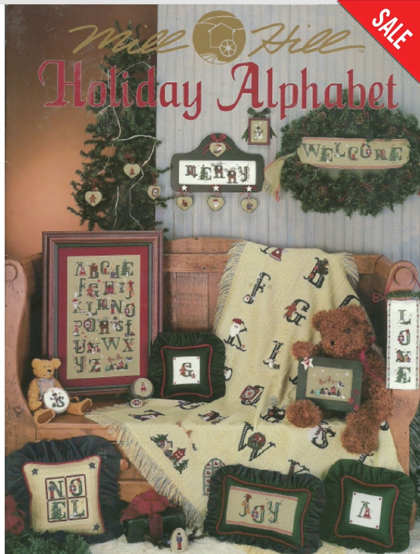 mill Hill Holiday Alphabet cross stitch pattern