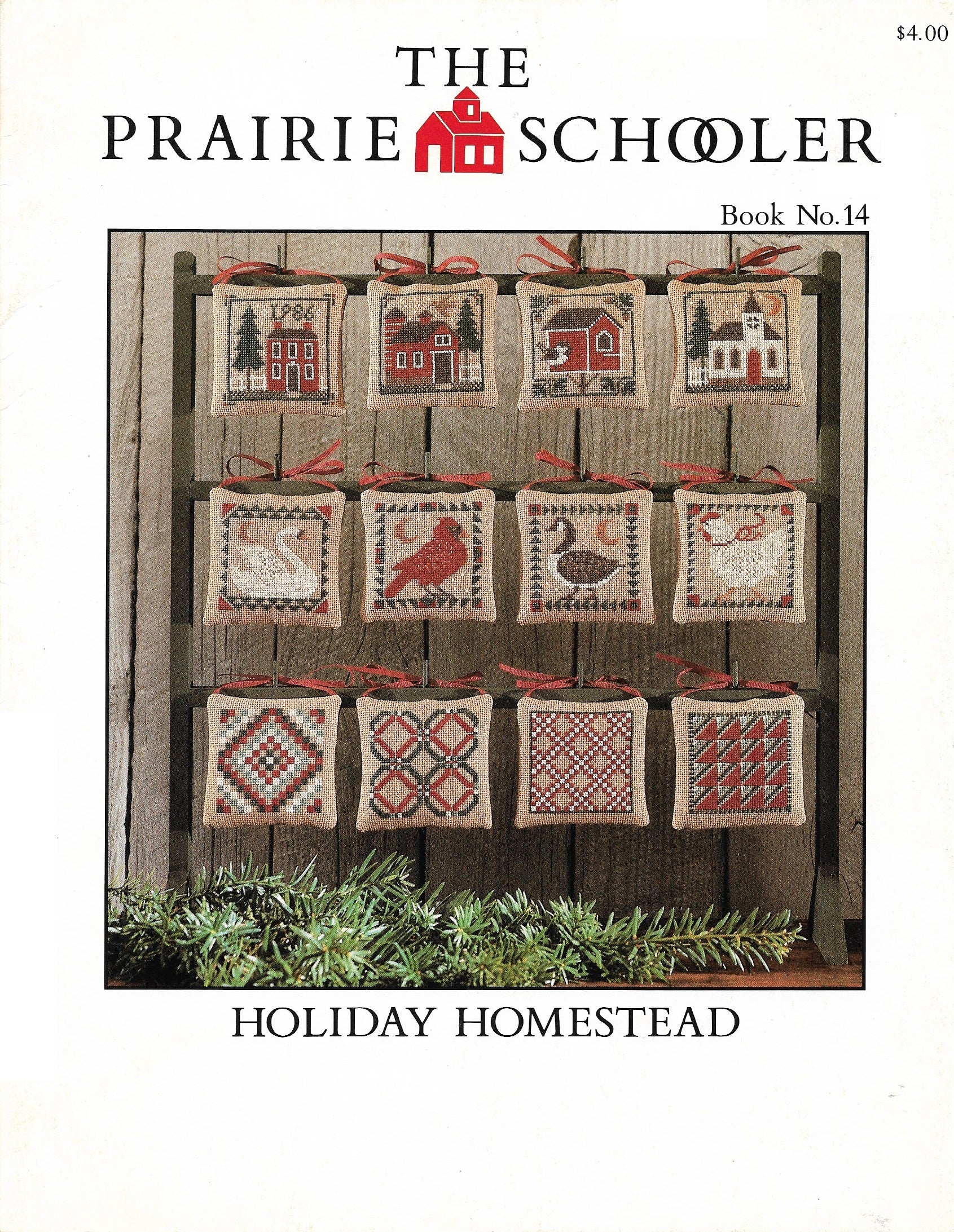 Prairie Schooler Holiday Homestead 14 christmas ornament cross stitch pattern