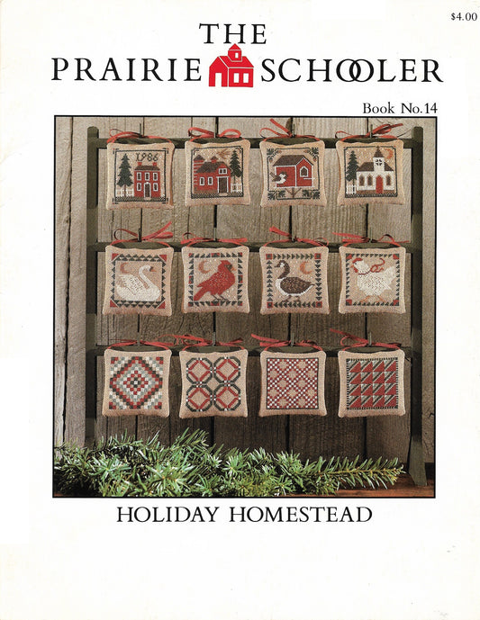 Prairie Schooler Holiday Homestead 14 christmas ornament cross stitch pattern