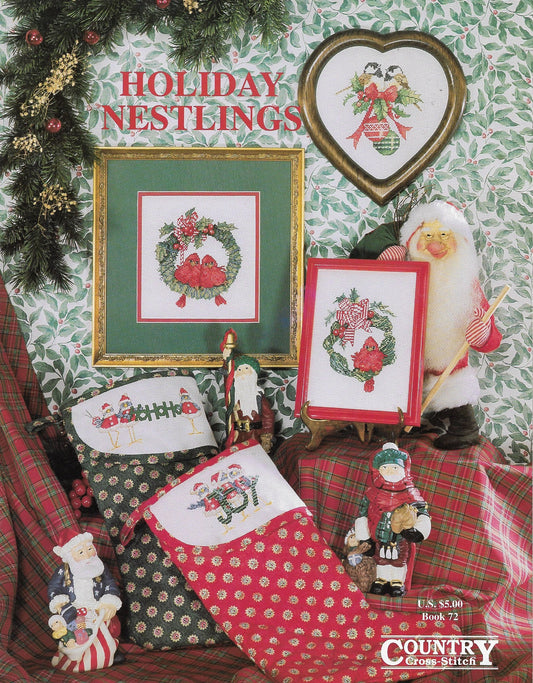 Country Cross-stitch Holiday Nestlings cross stitch pattern