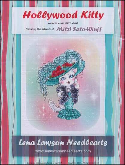 Lena Lawson Hollywood Kitty cross stitch pattern