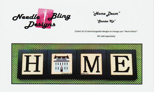 Needle Bling Designs Home Decor Starter Kit NBD73 cross stitch pattern