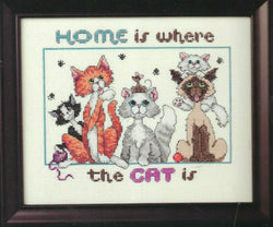 Artiste Artiste Home is Where the Cat Is 1215466 cross stitch kit