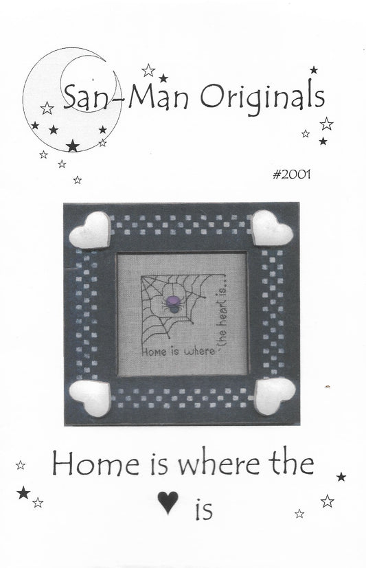 San-Man Home is Where the ❤ Is cross stitch pattern