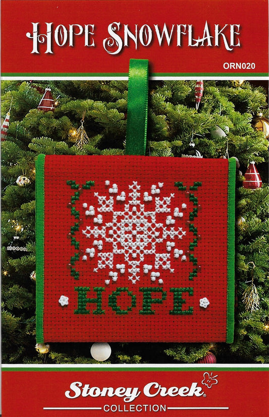 Stoney Creek HopeSnowflake ORN020 christmas ornament cross stitch pattern