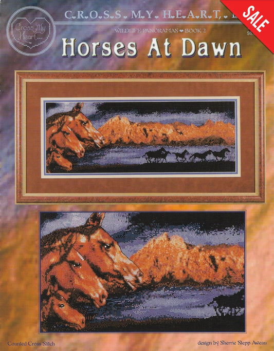 Cross My Heart Horses at Dawn CSB-215 cross stitch pattern