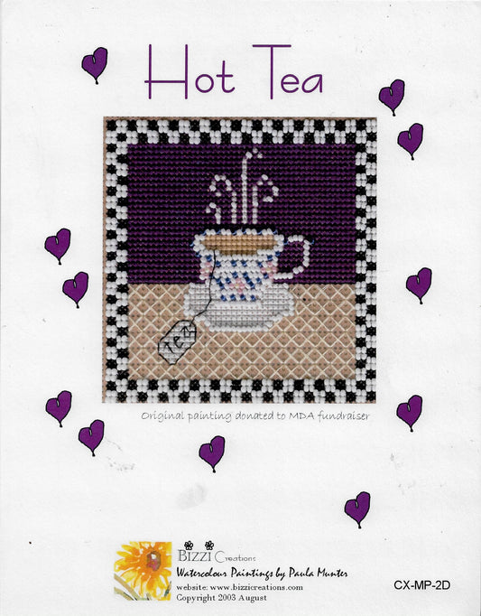 Bizzi Creations Hot Tea cross stitch pattern