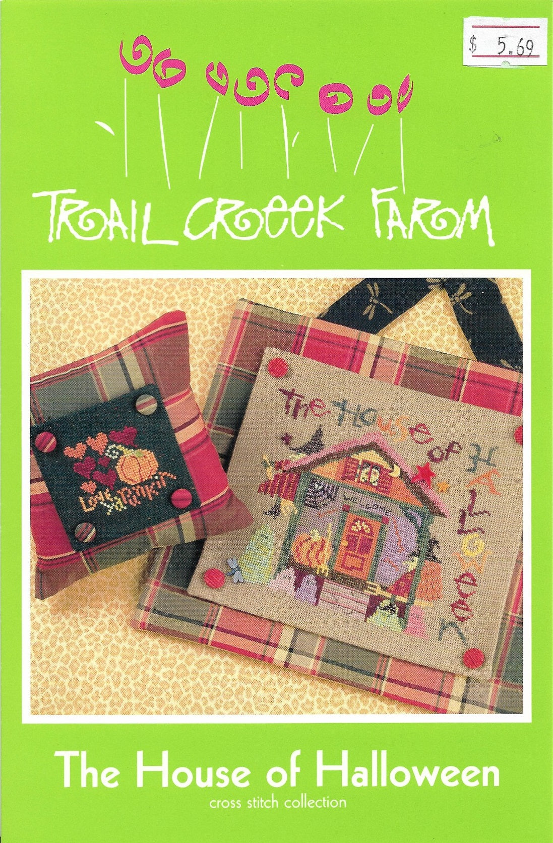 Trail Creek farm The House of Halloween cross stitch pattern