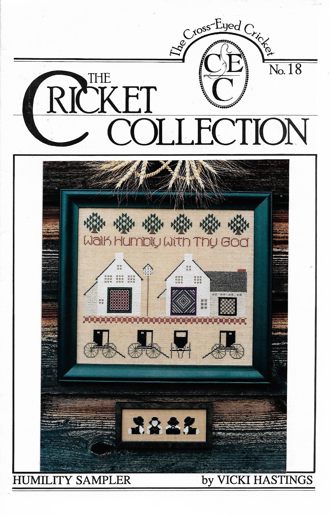 Cricket Collection Humility Sampler CC18 Amish cross stitch pattern