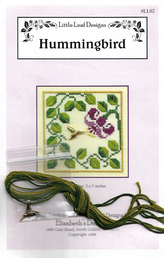 Elizabeth's Designs Hummingbird LL03 cross stitch pattern