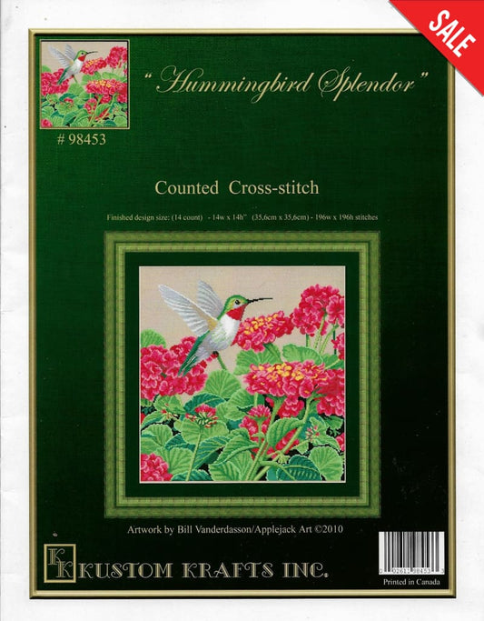 Kustom Krafts Hummingbird Splendor 98453 cross stitch pattern