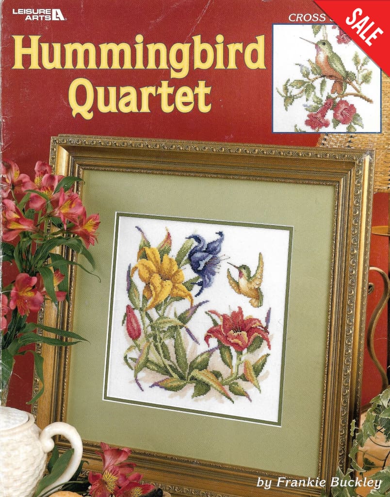 Leisure Arts Hummingbird Quartet 3459 bird cross stitch pattern