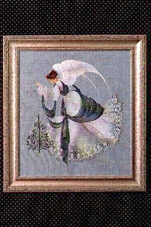 Lavender & Lace Ice Angel cross stitch pattern