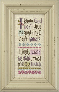 Lizzie Kate I Know God B33 cross stitch kit