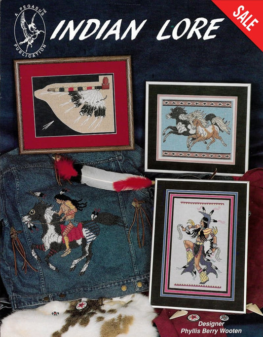 Pegasus Indian Lore native american cross stitch pattern