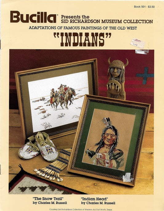 Bucilla Indians BK501 cross stitch pattern