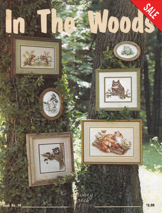 Stoney Creek In the Woods BK14 animal cross stitch pattern