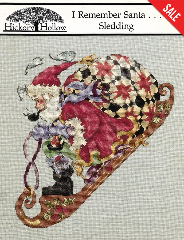 Hickory Hollow I Remember Santa ... Sledding DS-86 cross stitch pattern