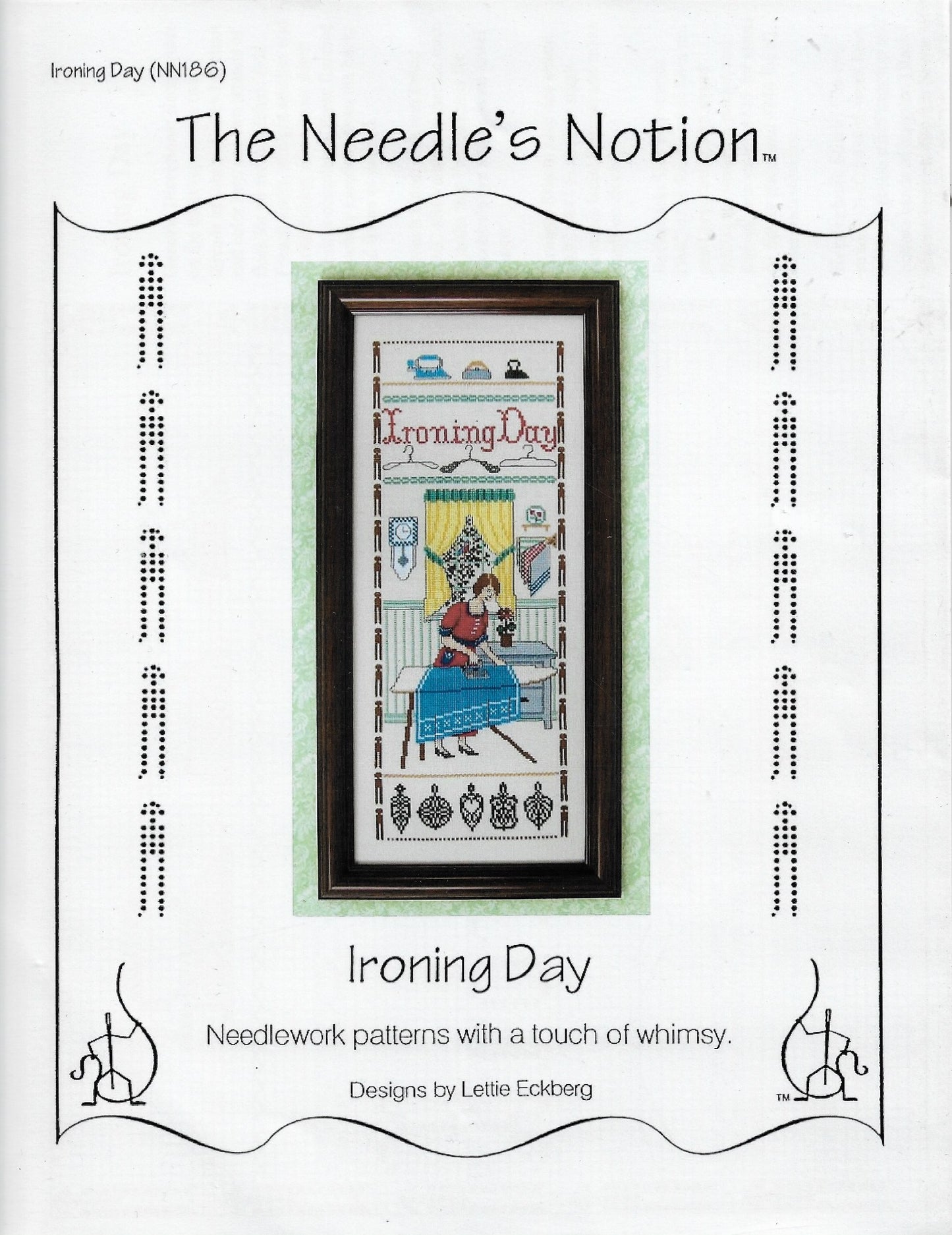 Needle's Notions Ironing Day cross stitch pattern