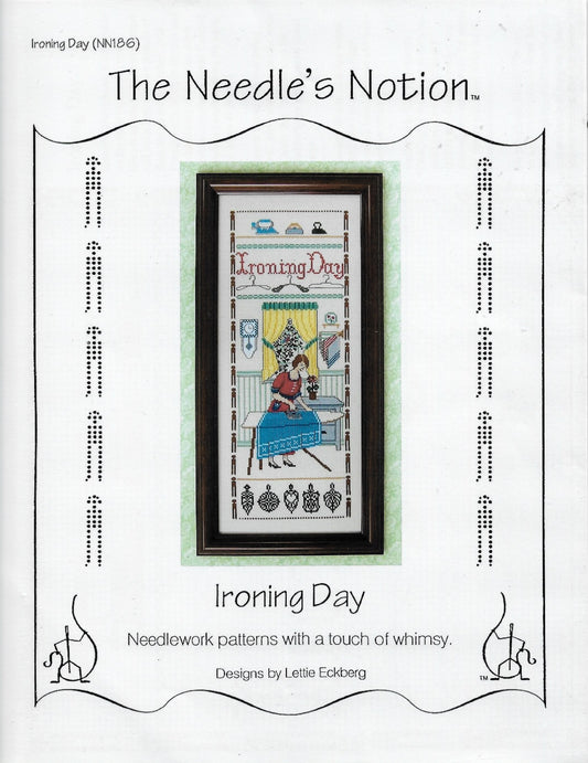 Needle's Notions Ironing Day cross stitch pattern