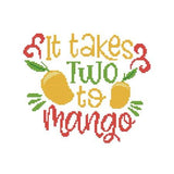 It Takes Two to Mango pattern