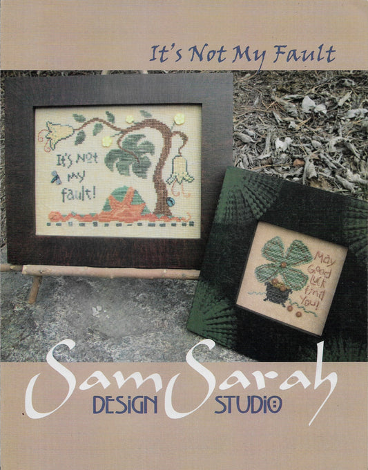 Sam Sarah It's Not My Fault cross stitch pattern