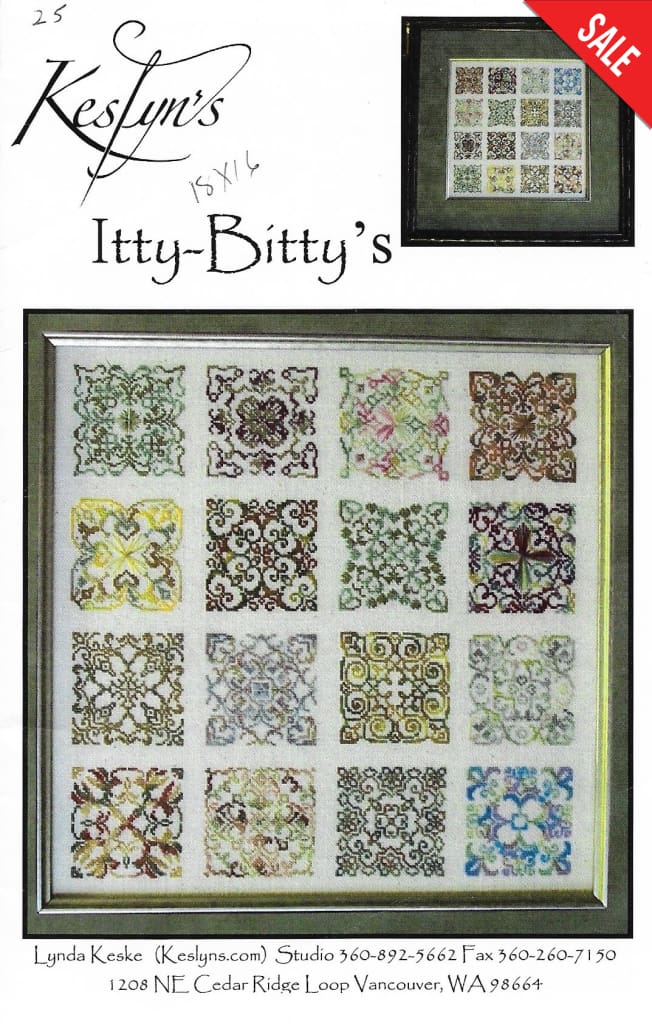 Keslyn's Itty-Bitty's cross stitch mandala pattern