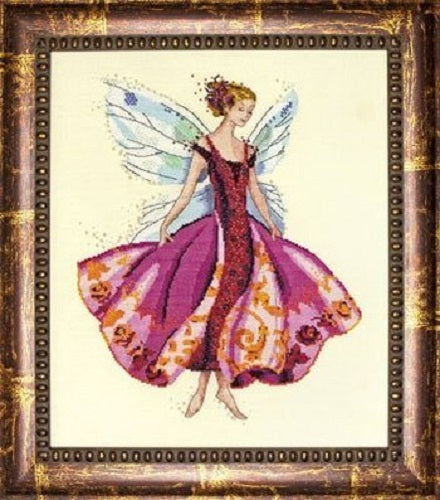 Mirabilia January's Garnet Fairy MD-108 victorian cross stitch