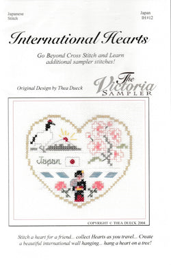 Victoria Sampler Japan International Hearts IH#12 cross stitch kit