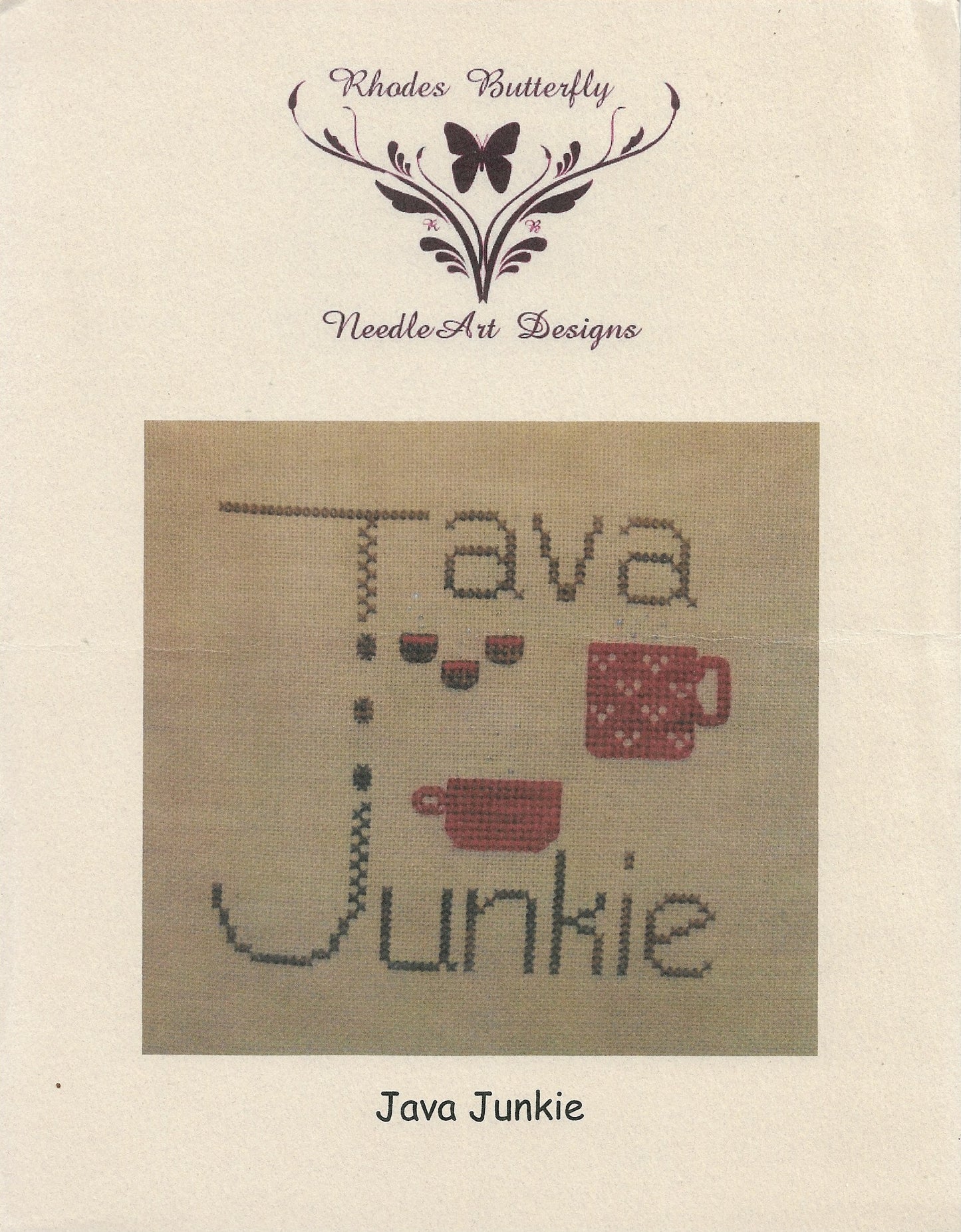 Needle Art Designs Java Junkie cross stitch pattern