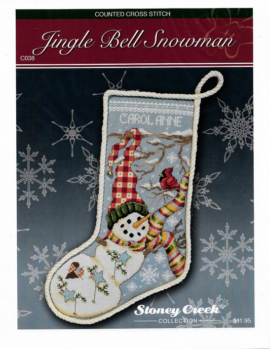 Stoney Creek Jingle Bell Snowman christmas C038 cross stitch pattern