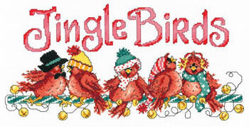 Imaginating Jingle Birds 3102 Christmas cross stitch pattern