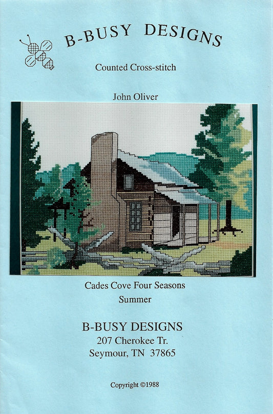 B-Busy Designs John Oliver Cades Cove cross stitch pattern