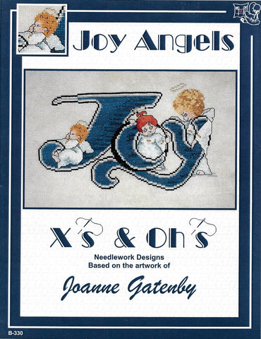 X's and Oh's Joy Angels Christmas cross stitch pattern