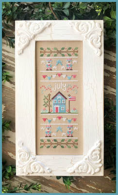 Country Cottage Needleworks  Cottage of the Month July cross stitch pattern