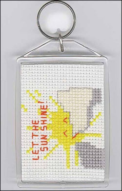 Yarn Tree Acrylic key chin tag ornament cross stitch