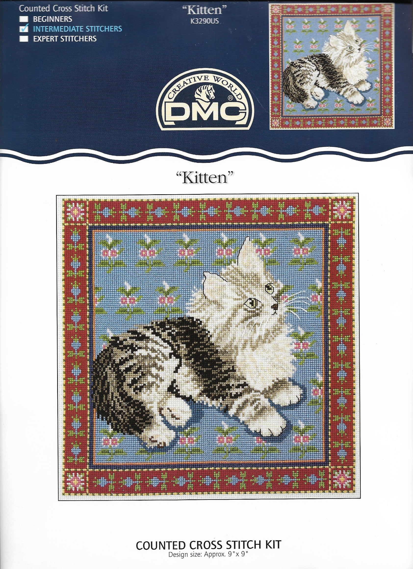 DMC Kitten K3290US cross stitch kit