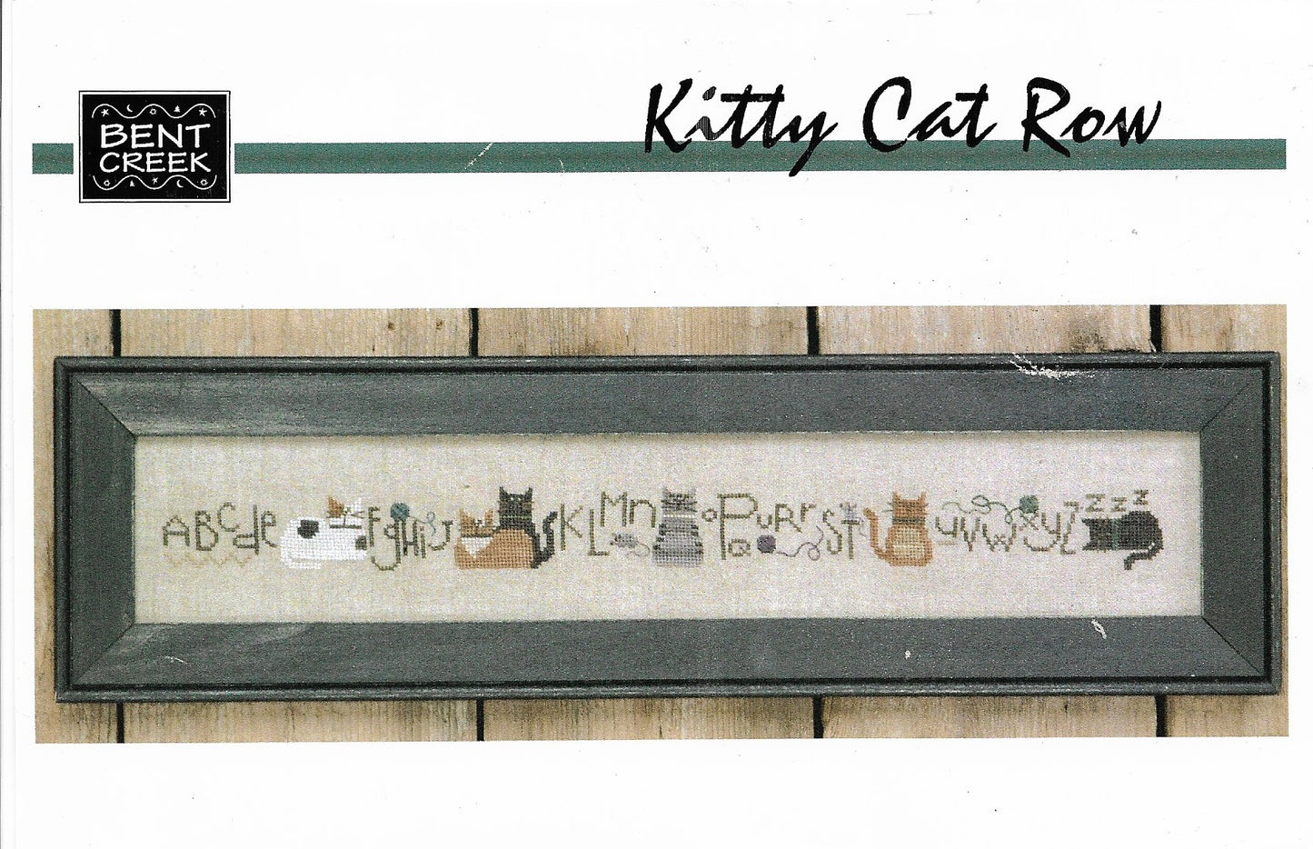 Bent Creek Kitty Cat Row cross stitch pattern