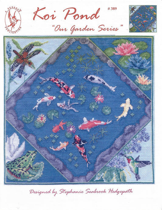 Pegasus Koi Pond fish cross stitch pattern