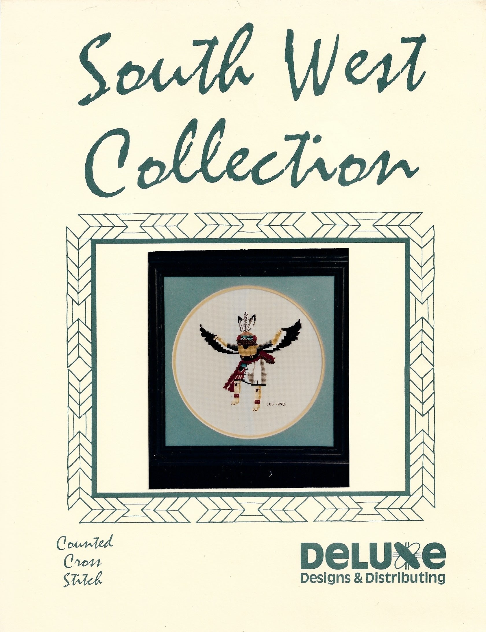 Deluxe Designs Kwahu Eagle Kachina southwest collection native american cross stitch pattern