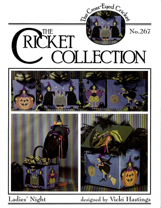 Cricket Collection Ladie's Night CC267 halloween cross stitch pattern