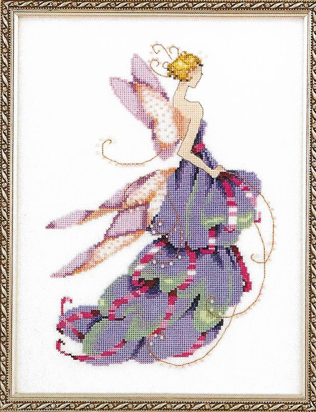 Mirabilia Lady Slipper NC165 Spring Garden Party victorian cross stitch