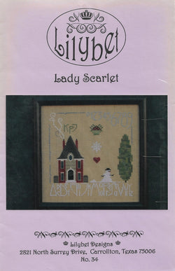 Lilybet Lady Scarlet cross stitch pattern