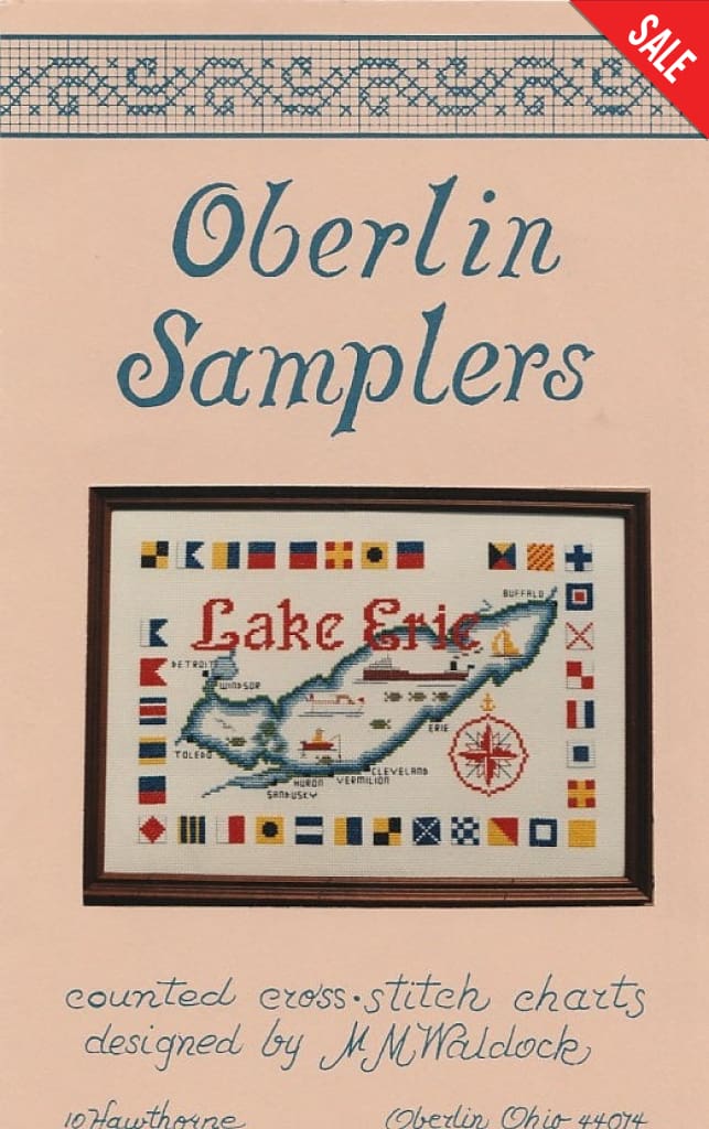 Oberlin Lake Erie cross stitch pattern