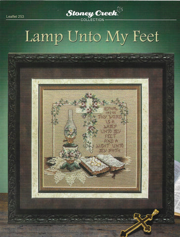 Stoney Creek Lamp Unto My Feet LFT253 cross stitch pattern