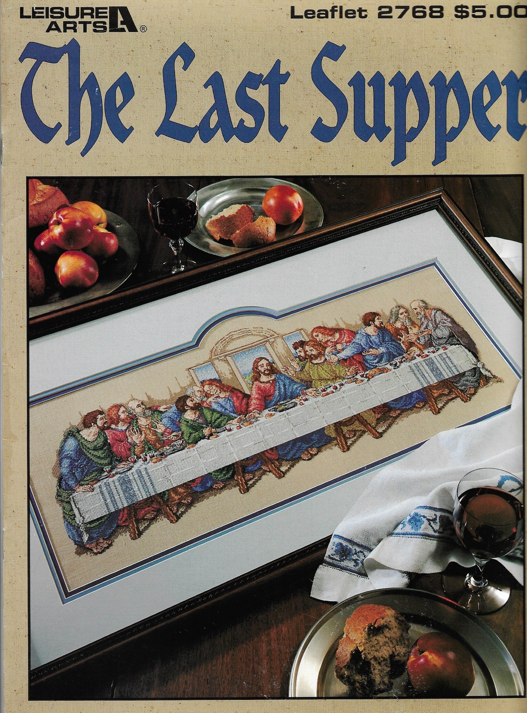 Leisure Arts The Last Supper 2768 religious cross stitch pattern