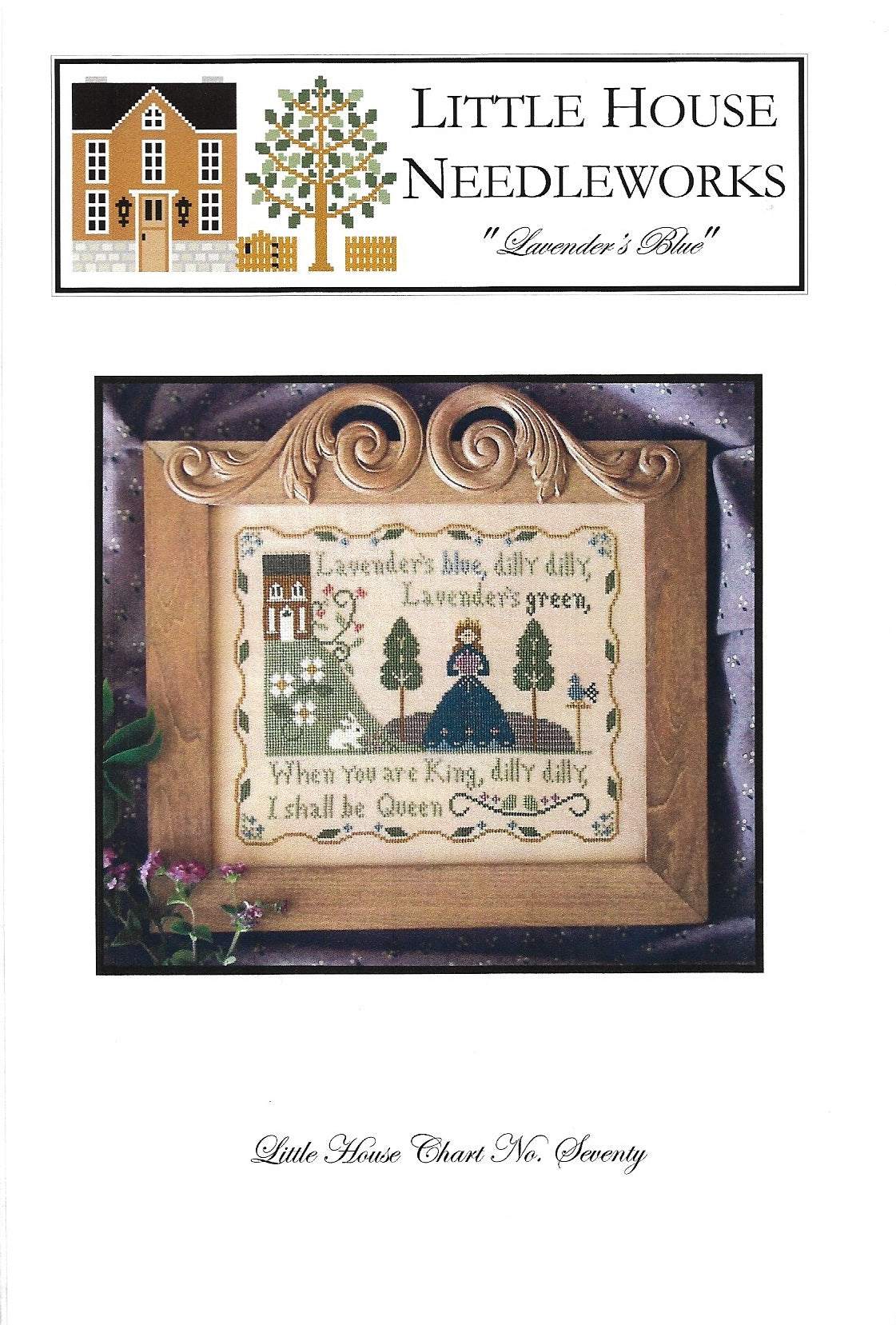 Little House Needleworks Lavender's Blue primitive cross stitch pattern