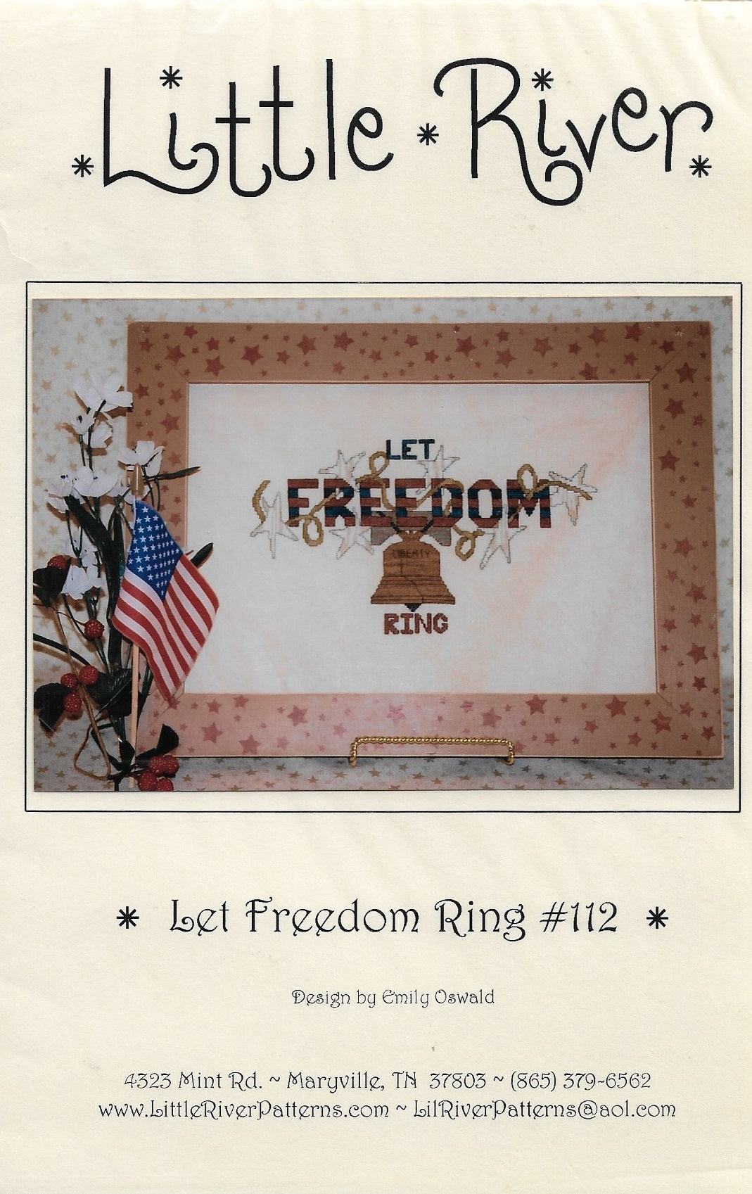 Little River Let Freedom Ring patriotic cross stitch pattern